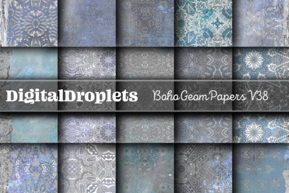 Boho Geom Papers Vol. 38 | A Modern Designer's Textured Toolkit