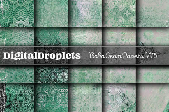 Boho Geom Papers Vol. 75: A Designer's Textured Toolkit