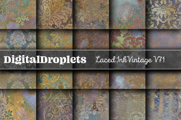 Laced Ink Vintage Vol. 71 | Collection: A Designer's Textured Toolkit