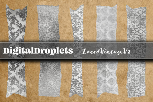 Laced Vintage Vol. 2: Elevate Digital Design with 180 Washi Tapes