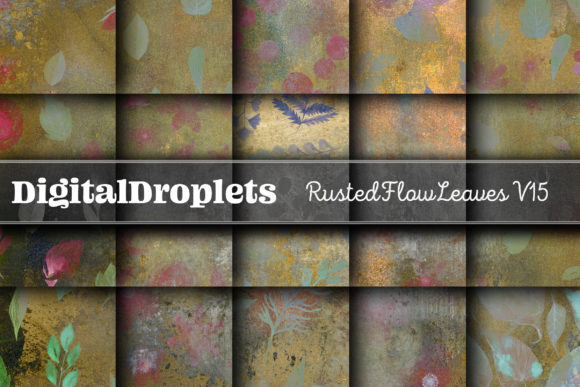 Rusted Flow Leaves Vol. 15: A Designer's Rustic Textured Collection